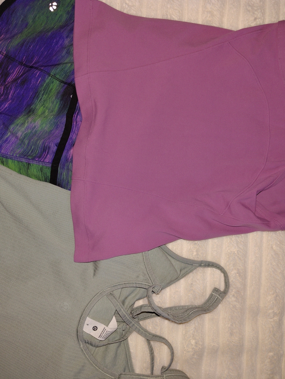 lululemon athletica Lavender Purple Shorts And 2 Lululemon Tops Size 6